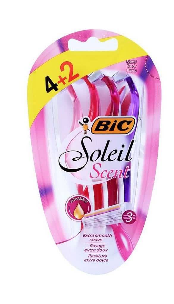 ژیلت زنانه بیک مدل Soleil Scent بسته ۶ عددی
